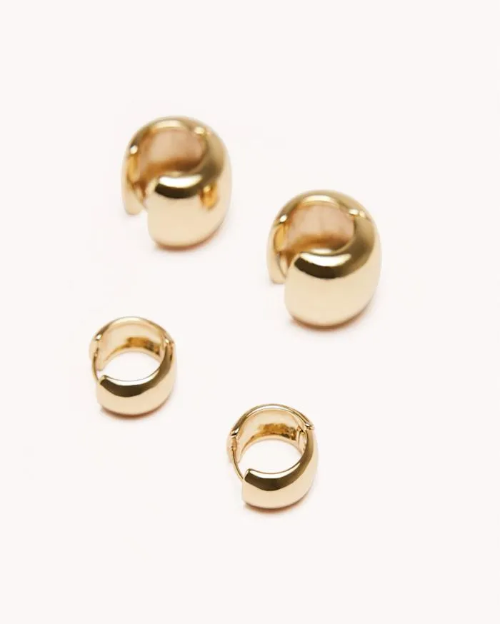 Accessories Billini Jewellery OTTAVIA EARRING 2 PACK GOLD PLATED 18K