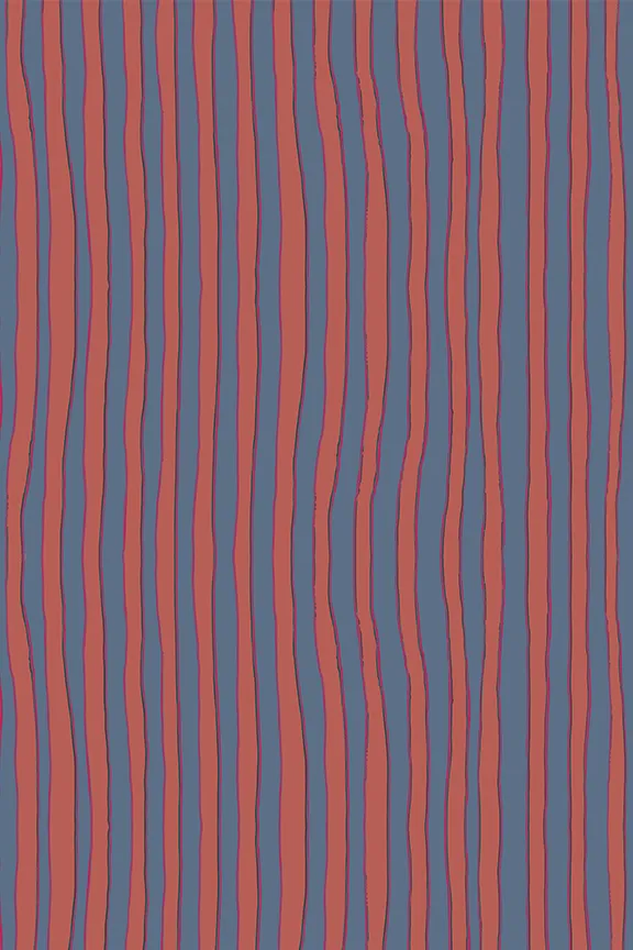 Accessories Shop Natalie Martin SASH BELT Batik Stripe Blood Orange