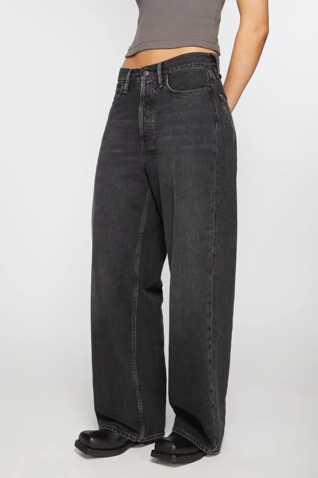 Acne Studios Baggy Fit Jeans 8211 1981F Black Women Jeans Acne Studios Baggy Fit Jeans 8211 1981F Black Women Jeans