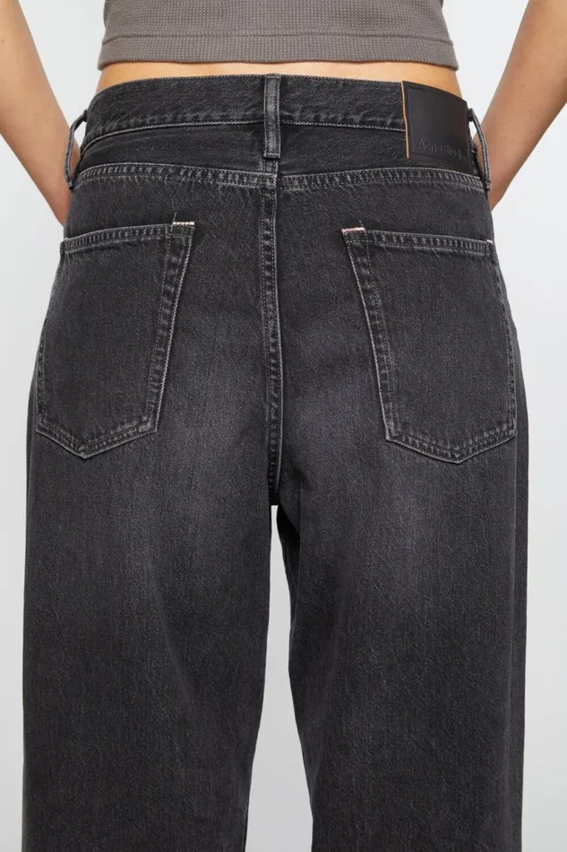Acne Studios Baggy Fit Jeans 8211 1981F Black Women Jeans Acne Studios Baggy Fit Jeans 8211 1981F Black Women Jeans