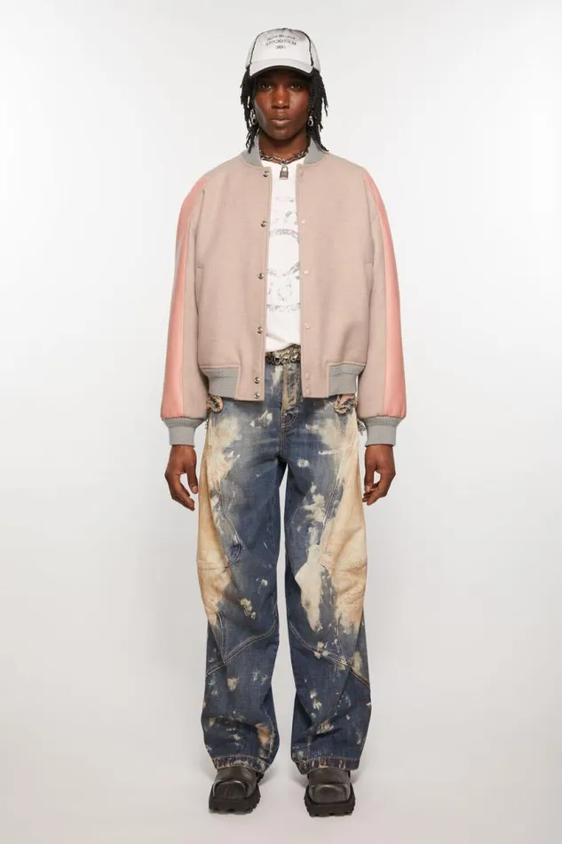 Acne Studios Bomber Jacket Pastel Pink Men Outerwear