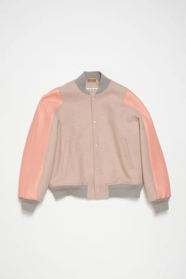 Acne Studios Bomber Jacket Pastel Pink Men Outerwear Acne Studios Bomber Jacket Pastel Pink Men Outerwear