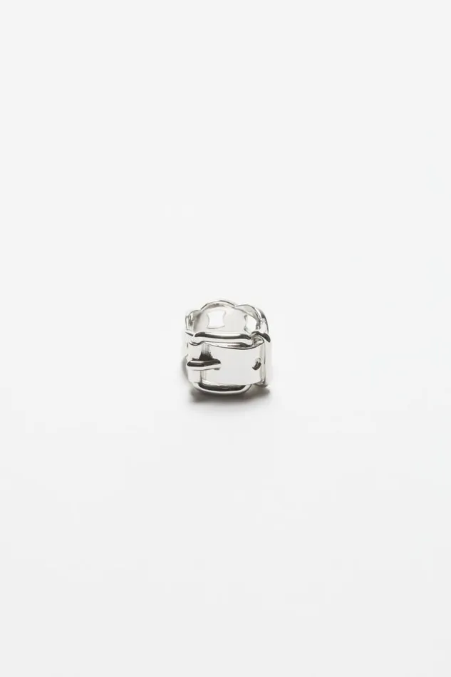 Acne Studios Buckle Ring Silver Men Jewellery