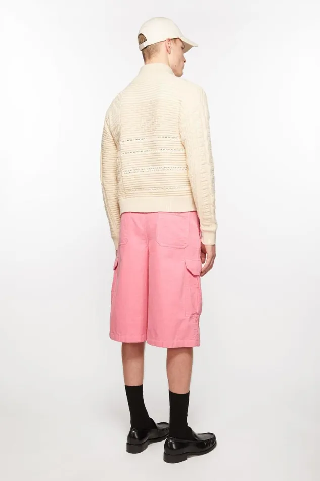 Acne Studios Corduroy Shorts Tango Pink Men Shorts Acne Studios Corduroy Shorts Tango Pink Men Shorts