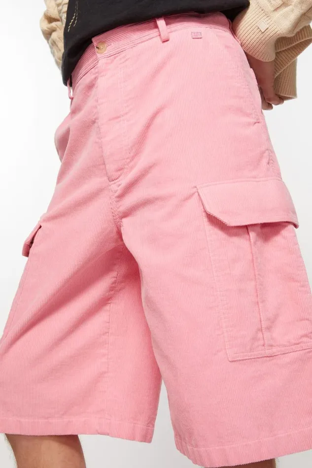 Acne Studios Corduroy Shorts Tango Pink Men Shorts Acne Studios Corduroy Shorts Tango Pink Men Shorts