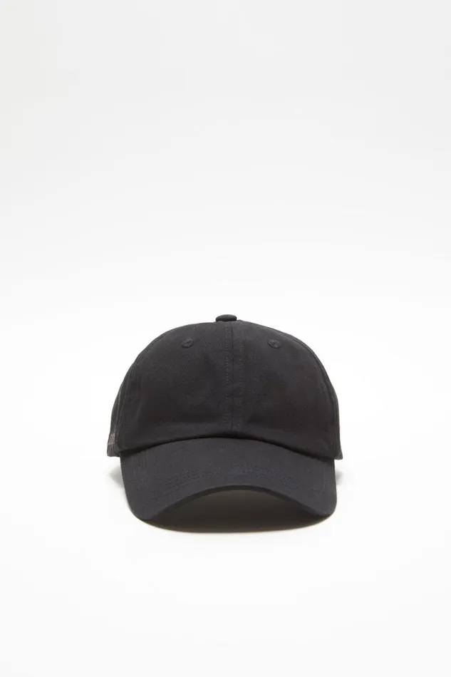 Acne Studios Cotton Twill Cap Black Women Hats