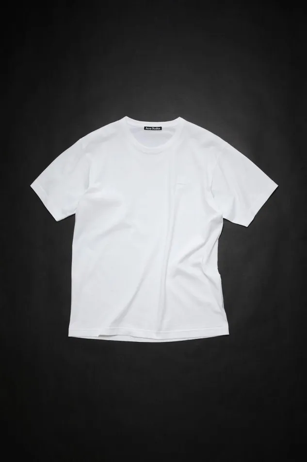 Acne Studios Crew Neck Tshirt 8211 Regular Fit Optic White Men Tshirts Acne Studios Crew Neck Tshirt 8211 Regular Fit Optic White Men Tshirts