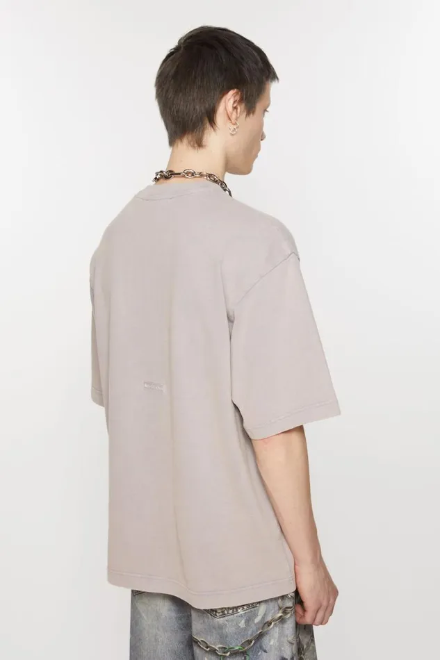 Acne Studios Crew Neck Tshirt 8211 Relaxed Unisex Fit Dusty Purple Women Tshirts Acne Studios Crew Neck Tshirt 8211 Relaxed Unisex Fit Dusty Purple Women Tshirts