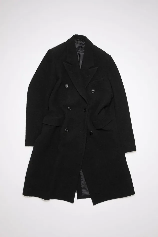 Acne Studios Doublebreasted Wool Coat Black Women Outerwear Acne Studios Doublebreasted Wool Coat Black Women Outerwear
