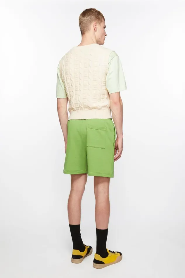 Acne Studios Fleece Shorts Herb Green Women Shorts Acne Studios Fleece Shorts Herb Green Women Shorts