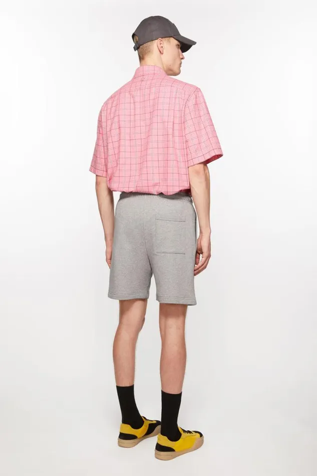 Acne Studios Fleece Shorts Light Grey Melange Men Shorts Acne Studios Fleece Shorts Light Grey Melange Men Shorts