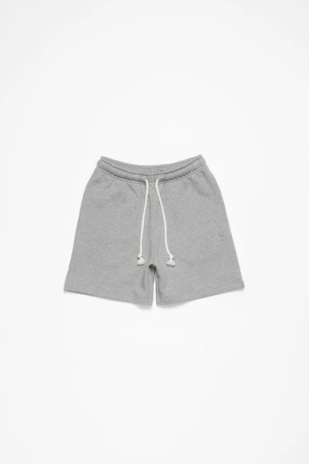 Acne Studios Fleece Shorts Light Grey Melange Men Shorts Acne Studios Fleece Shorts Light Grey Melange Men Shorts