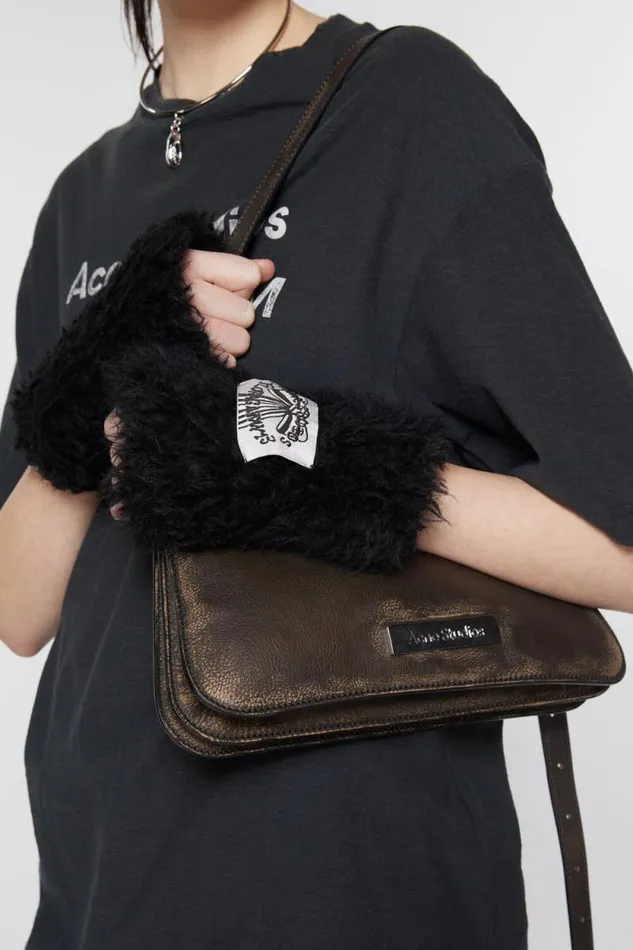 Acne Studios Fluffy Mittens Black Men Other Accessories Acne Studios Fluffy Mittens Black Men Other Accessories