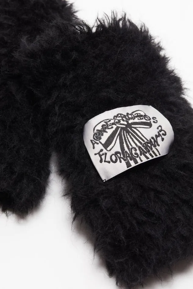 Acne Studios Fluffy Mittens Black Men Other Accessories Acne Studios Fluffy Mittens Black Men Other Accessories