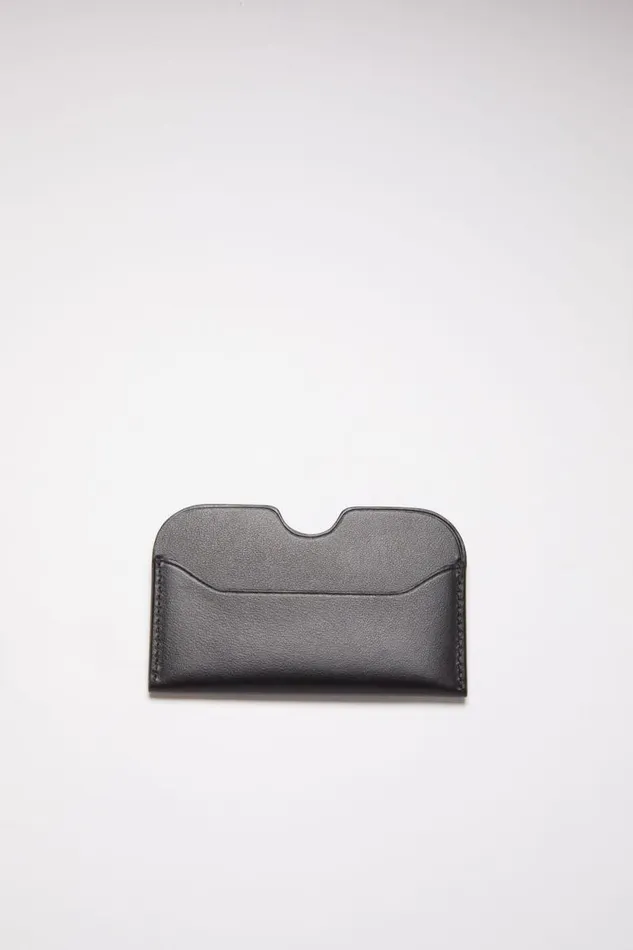 Acne Studios Leather Card Case Black Women Small Leather Goods Acne Studios Leather Card Case Black Women Small Leather Goods