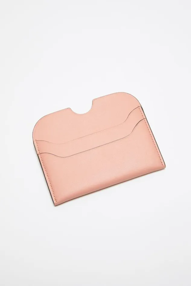 Acne Studios Leather Card Holder Salmon Pink Men Small Leather Goods Acne Studios Leather Card Holder Salmon Pink Men Small Leather Goods