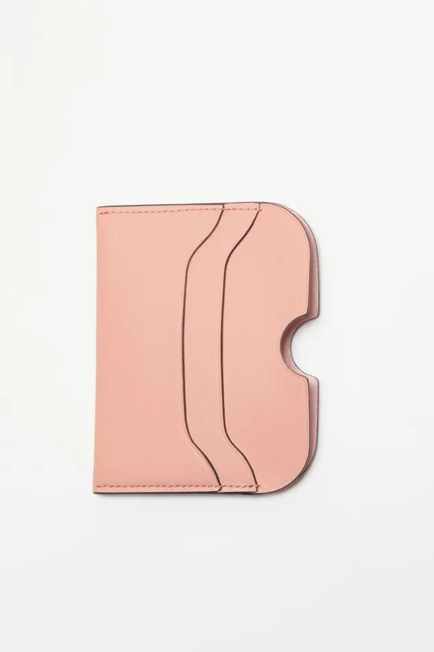 Acne Studios Leather Card Holder Salmon Pink Men Small Leather Goods Acne Studios Leather Card Holder Salmon Pink Men Small Leather Goods