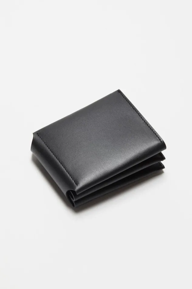 Acne Studios Leather Trifold Wallet Black Women Small Leather Goods Acne Studios Leather Trifold Wallet Black Women Small Leather Goods