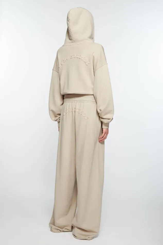 Acne Studios Logo Sweatpants Faded Grey Women Trousers Acne Studios Logo Sweatpants Faded Grey Women Trousers
