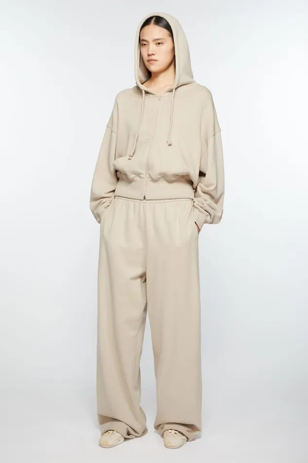 Acne Studios Logo Sweatpants Faded Grey Women Trousers Acne Studios Logo Sweatpants Faded Grey Women Trousers