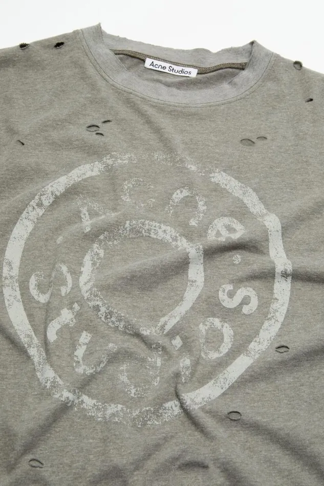 Acne Studios Logo Tshirt 8211 Relaxed Fit Moss Green Women Tshirts Acne Studios Logo Tshirt 8211 Relaxed Fit Moss Green Women Tshirts