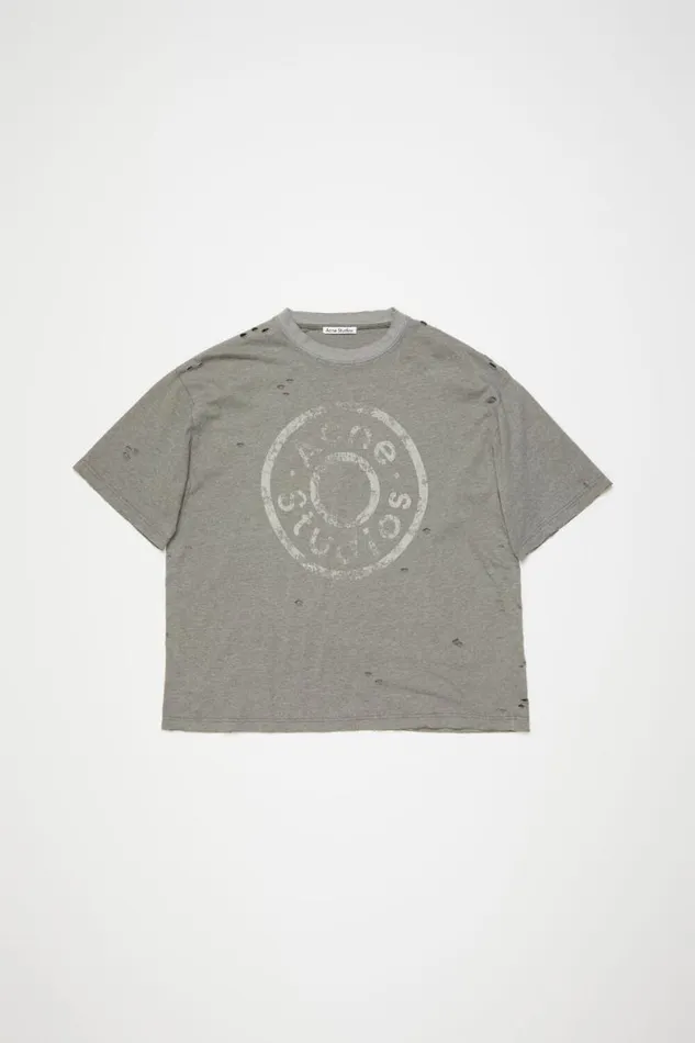 Acne Studios Logo Tshirt 8211 Relaxed Fit Moss Green Women Tshirts Acne Studios Logo Tshirt 8211 Relaxed Fit Moss Green Women Tshirts