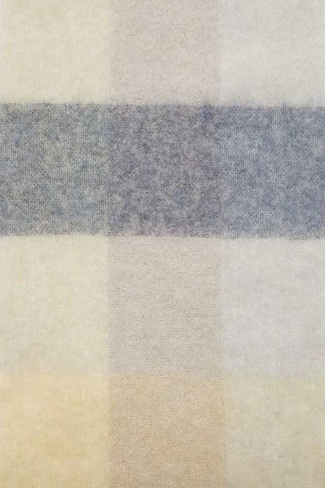 Acne Studios Mohair Checked Scarf Vanillabeigelavender Women Scarves Acne Studios Mohair Checked Scarf Vanillabeigelavender Women Scarves