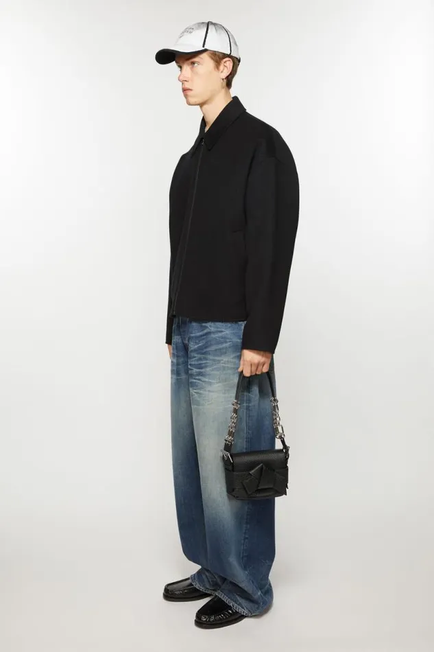 Acne Studios Musubi Shoulder Bag Black Men Bags Acne Studios Musubi Shoulder Bag Black Men Bags