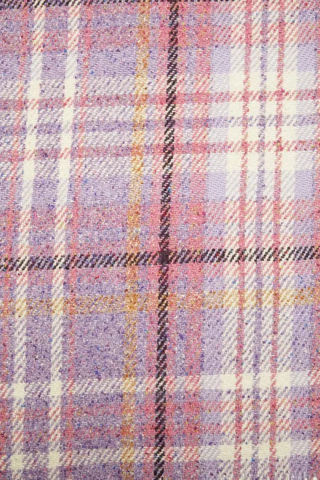 Acne Studios Oversized Plaid Scarf Blanket Violet Purple Women Scarves Acne Studios Oversized Plaid Scarf Blanket Violet Purple Women Scarves