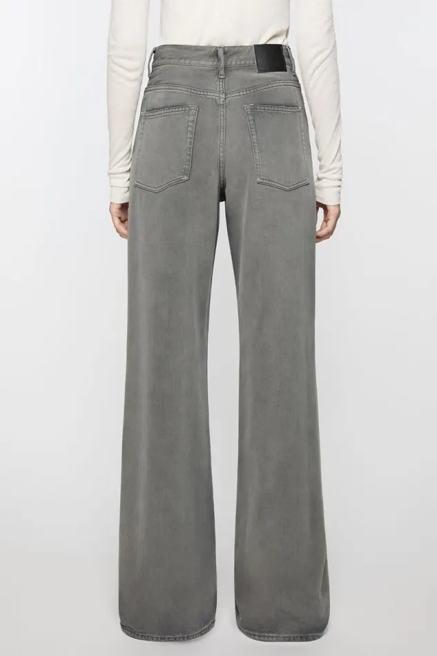 Acne Studios Relaxed Fit Jeans 8211 2022F Anthracite Grey Women Jeans Acne Studios Relaxed Fit Jeans 8211 2022F Anthracite Grey Women Jeans