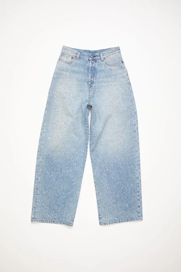 Acne Studios Super Baggy Fit Jeans 8211 2023F Light Blue Women Jeans Acne Studios Super Baggy Fit Jeans 8211 2023F Light Blue Women Jeans