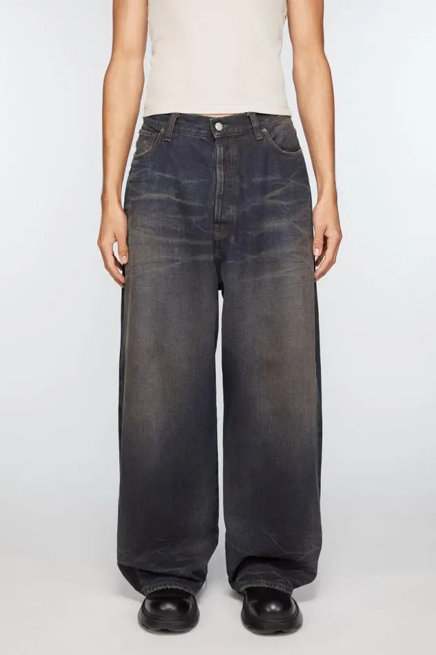Acne Studios Super Baggy Fit Jeans 8211 2023M Dark Blue Men Jeans