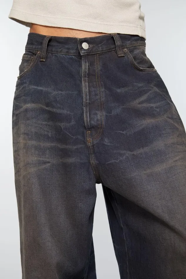 Acne Studios Super Baggy Fit Jeans 8211 2023M Dark Blue Men Jeans Acne Studios Super Baggy Fit Jeans 8211 2023M Dark Blue Men Jeans