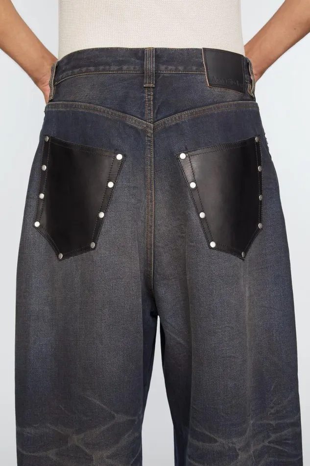 Acne Studios Super Baggy Fit Jeans 8211 2023M Dark Blue Men Jeans Acne Studios Super Baggy Fit Jeans 8211 2023M Dark Blue Men Jeans