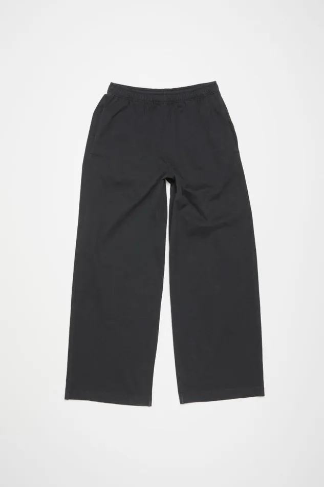 Acne Studios Sweatpant Logo Stamp Black Women Trousers Acne Studios Sweatpant Logo Stamp Black Women Trousers