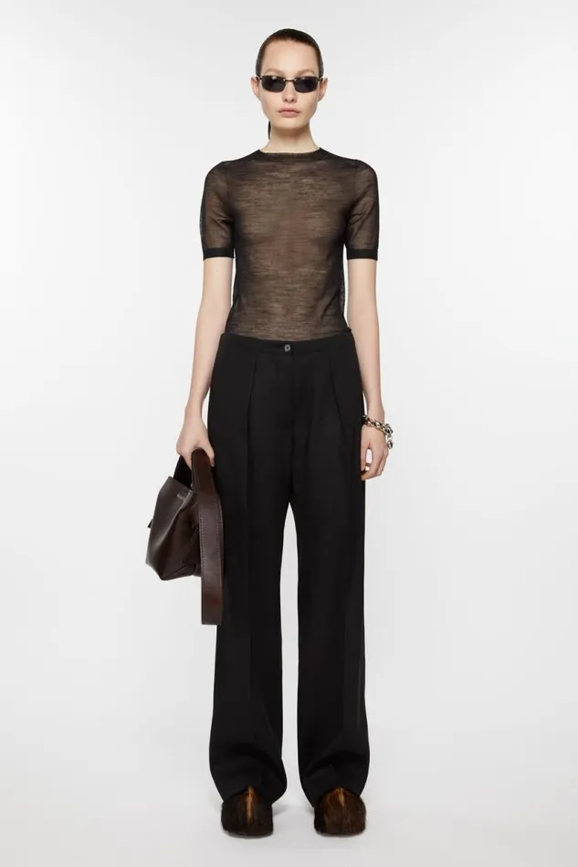 Acne Studios Tailored Trousers Black Women Trousers
