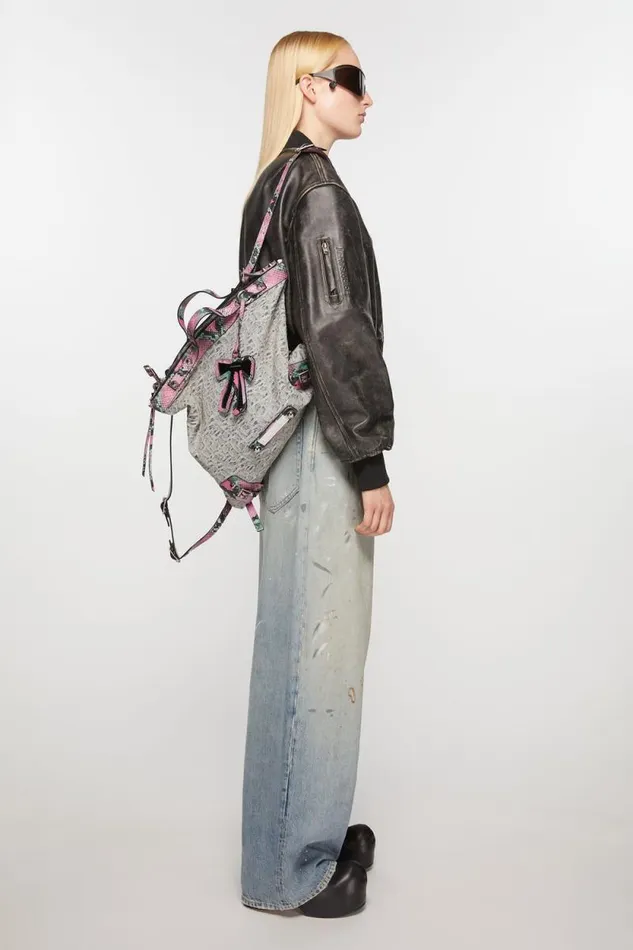 Acne Studios Tote Bag Light Bluepink Men Bags Acne Studios Tote Bag Light Bluepink Men Bags