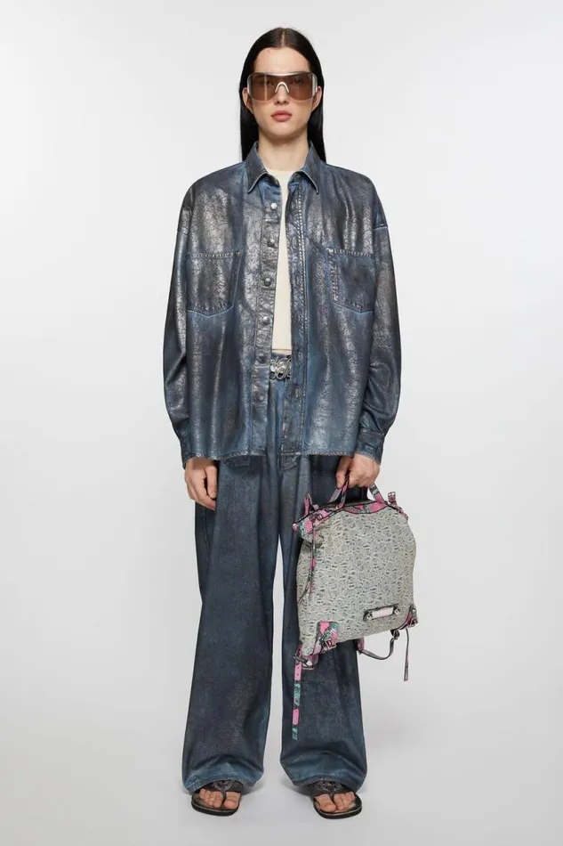 Acne Studios Tote Bag Light Bluepink Men Bags Acne Studios Tote Bag Light Bluepink Men Bags