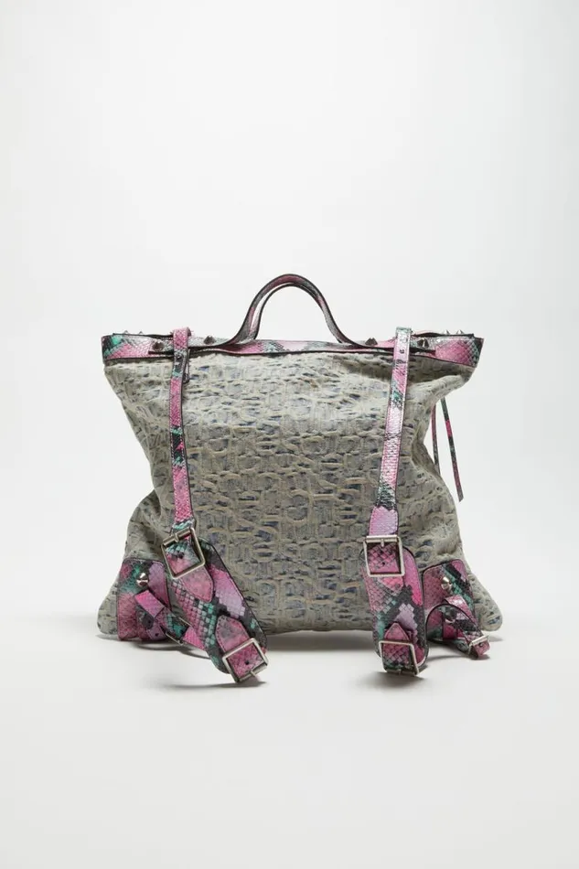 Acne Studios Tote Bag Light Bluepink Men Bags Acne Studios Tote Bag Light Bluepink Men Bags