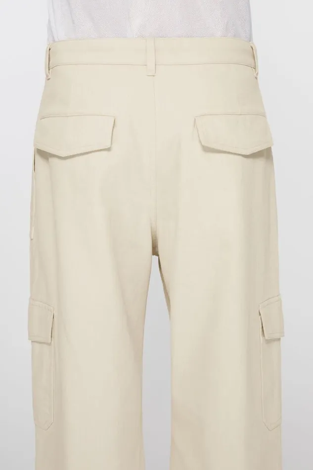 Acne Studios Twill Trousers Ivory White Men Trousers Acne Studios Twill Trousers Ivory White Men Trousers
