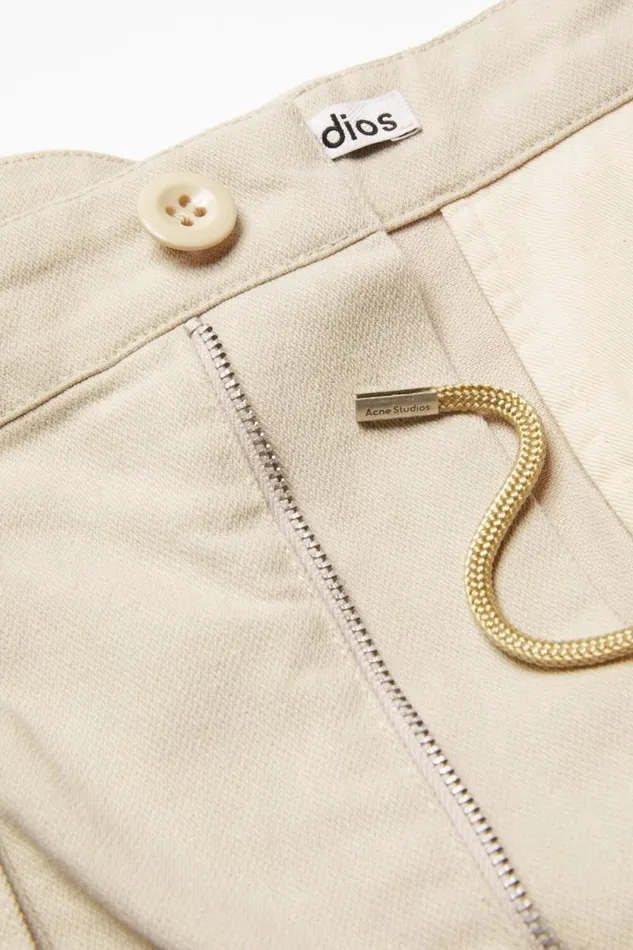Acne Studios Twill Trousers Ivory White Men Trousers Acne Studios Twill Trousers Ivory White Men Trousers