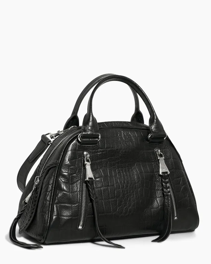 Aimee Kestenberg Shoulder Bags Women Day Dream Satchel Black Croco