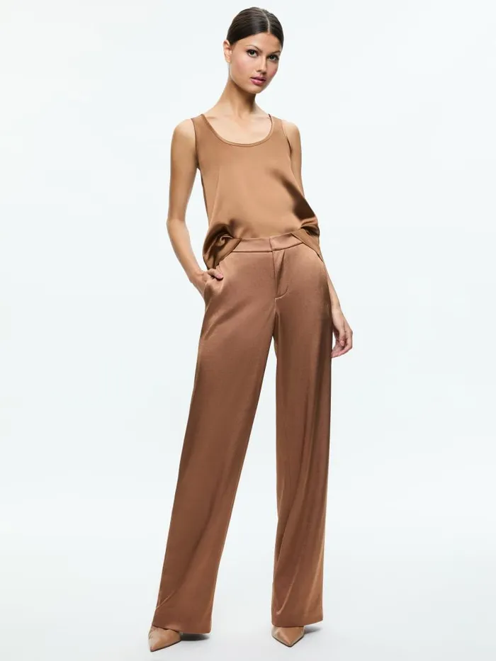 Alice Olivia Camel Women Matching Sets