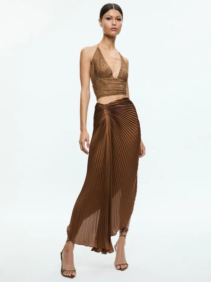 Alice Olivia HANNAH EMBELLISHED TOP Tancrystal Women Tops