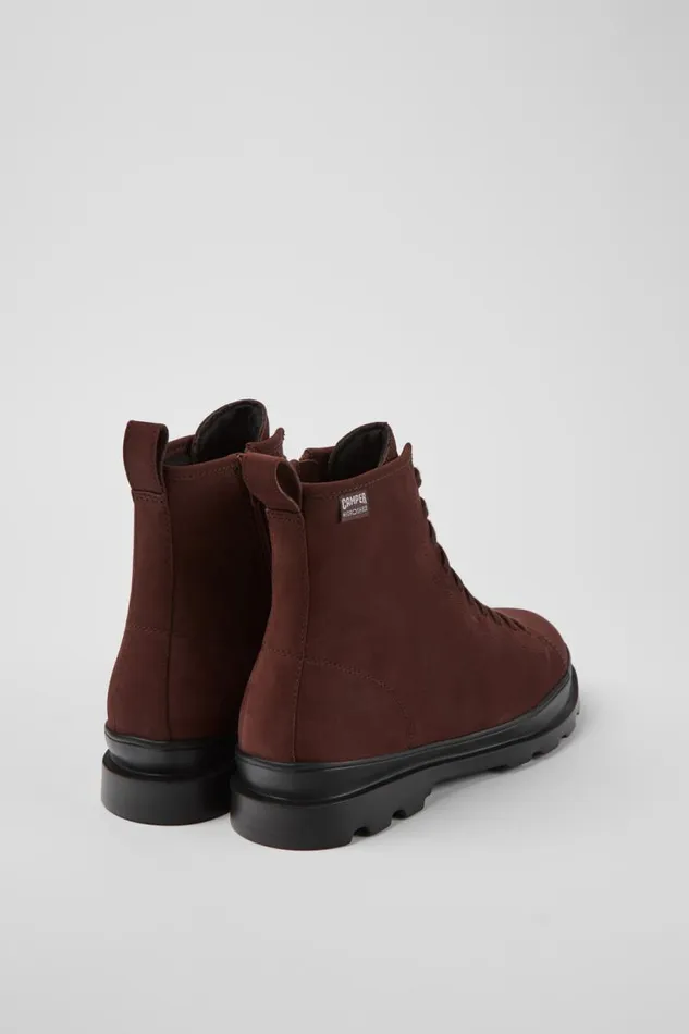 Ankle Boots Men Camper Brutus HYDROSHIELD Burgundy Medium Lace Boot Ankle Boots Men Camper Brutus HYDROSHIELD Burgundy Medium Lace Boot