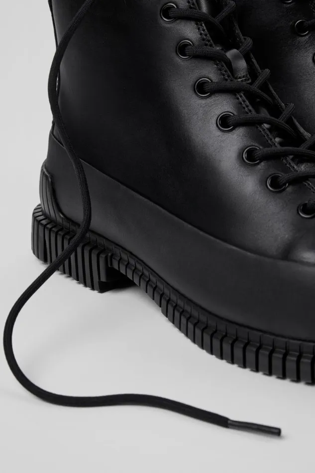 Ankle Boots Men Camper Pix Black Lace Up Boot