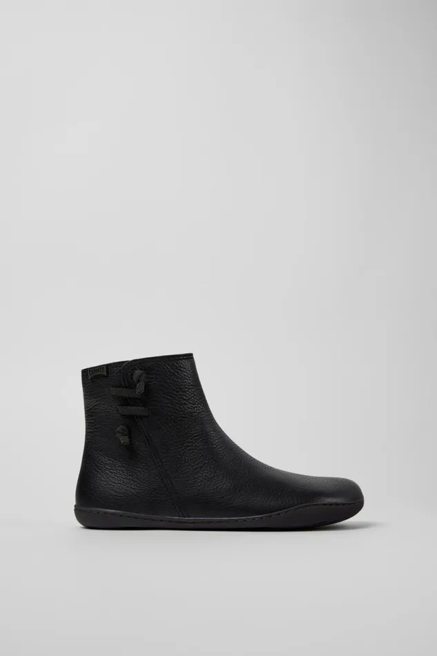 Ankle Boots Women Camper Peu Black Leather Boots Ankle Boots Women Camper Peu Black Leather Boots
