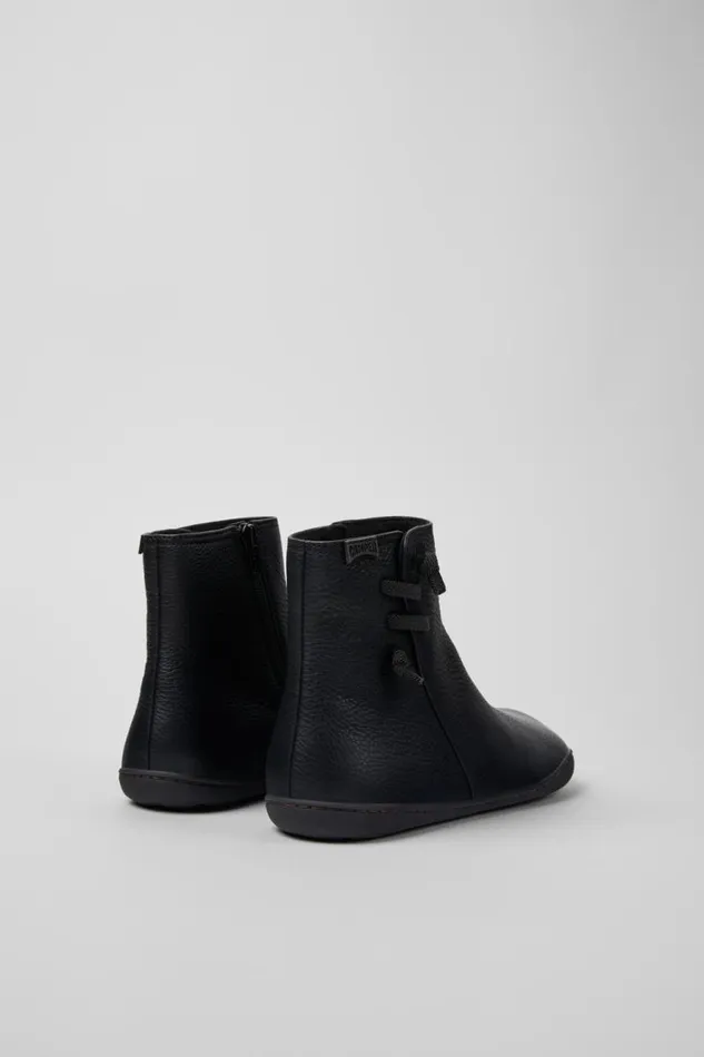 Ankle Boots Women Camper Peu Black Leather Boots Ankle Boots Women Camper Peu Black Leather Boots