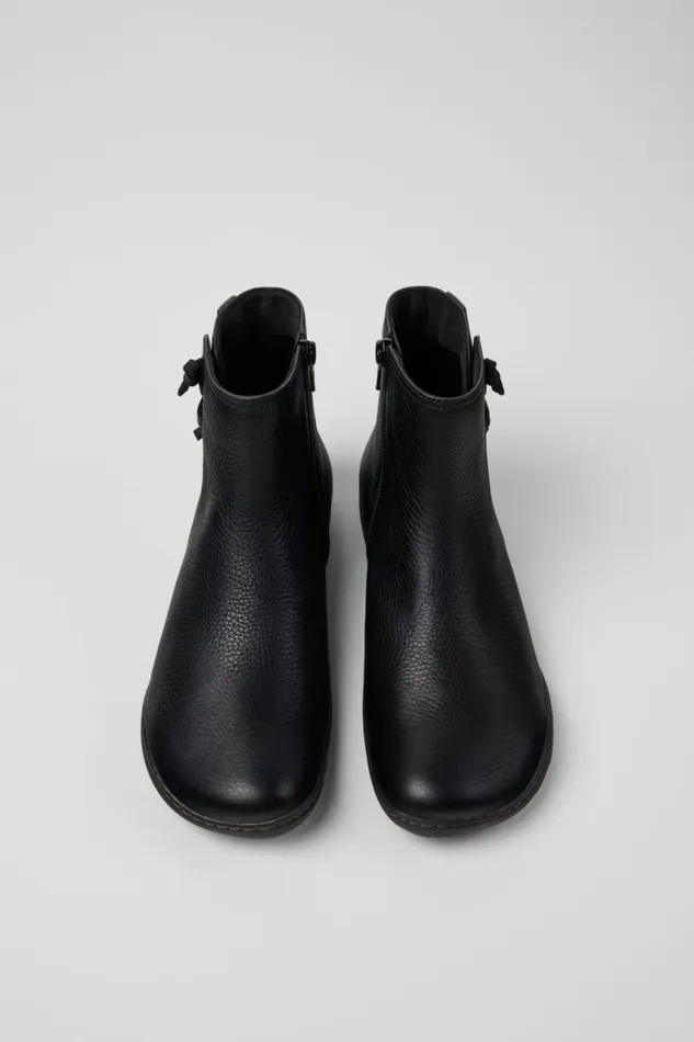 Ankle Boots Women Camper Peu Black Leather Boots Ankle Boots Women Camper Peu Black Leather Boots