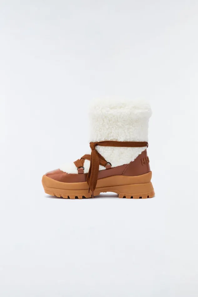 Ankle Boots Women Mackage CONQUER Shearling Ankle Boot For Women Creamcream Ankle Boots Women Mackage CONQUER Shearling Ankle Boot For Women Creamcream